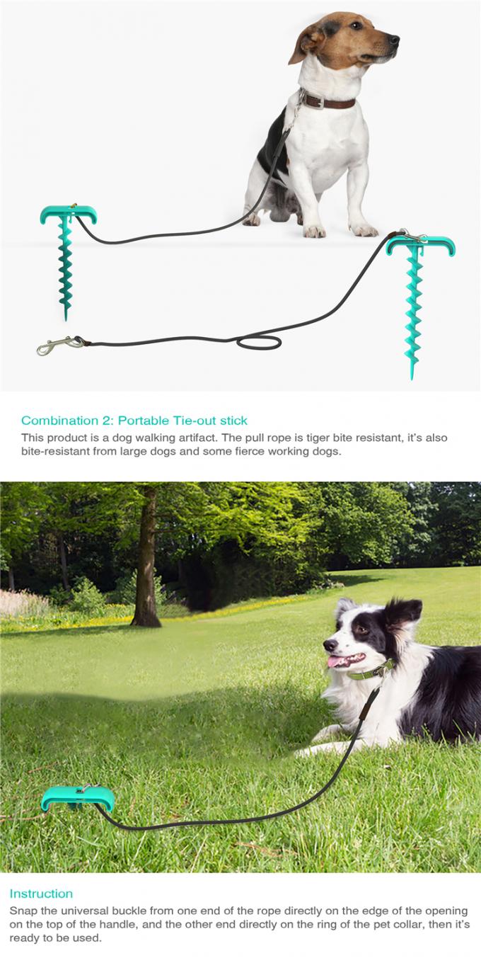 Reinigungszahn-dauerhaftes dreiteiliges Satz-Extrahaustier-wechselwirkender kauender beißender Hund Toy With Rope