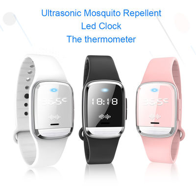 outdoor portable summerThermometer Function USB Rechargeable Wristbands M20 Mosquito Repellent bracelet