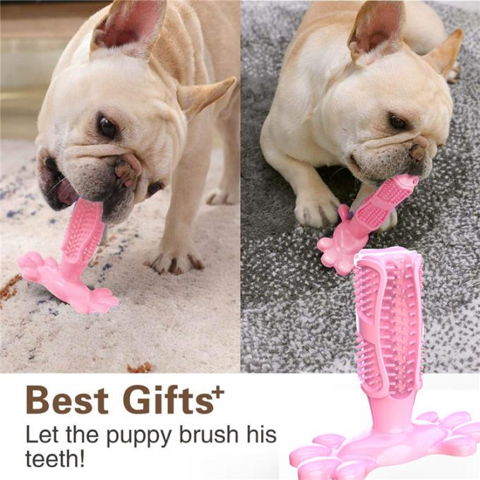 Hundekauen-Zahnbürsten-Hundezähne, die Toy Natural Rubber Dental Care-Reinigungsstock für mittelgroße Hundehaustiere säubern