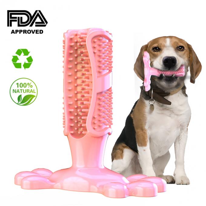 Hundekauen-Zahnbürsten-Hundezähne, die Toy Natural Rubber Dental Care-Reinigungsstock für mittelgroße Hundehaustiere säubern